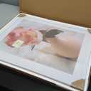EZOOZE 22x28 Frame Wood Pattern Picture Frame, Display 18x24 inch Photos with Mat Or 22x28 inch Print without Mat, Set of 1
