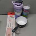 Blender Bottle, Collapsible Straw, Muffin Cup Paper, Bowl Pan for Cooking, Kitchen Set 4 Pack