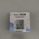 MMIZOO Wrist Blood Pressure Monitor Large LCD Display BP Machine Adjustable Cuff 5.31-7.68 inch Automatic 99x2 Sets Memory with Carrying Case for Home Use (W1681) (White)