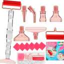 Diamond Art Pens Tools and Diamond Painting Accessories Kits With Screw Metal Tip Roller Diamonds Painting Pen Drill Bead Pens For Art Craft Nail (White pen Rose gold 6)