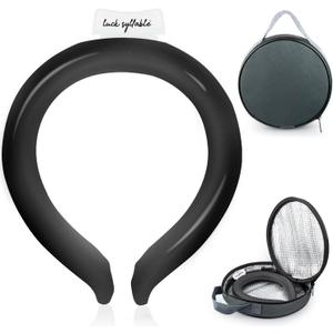 Neck CoolingTube with Insulated Bag, Reusable Ice Coolers Wearable Body Cooling Products, Neck Coolers for Hot Weather (Black) Neck CoolingTube with Insulated Bag, Reusable Ice Coolers Wearable Body Cooling Products, Neck Coolers for Hot Weather (Black)