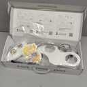 LUXE Bidet NEO 120 - Single Nozzle, Self-Cleaning, Non-Electric Bidet Attachment for Toilet Seat, Adjustable Water Pressure, Rear Wash (Gold)