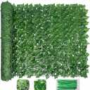 Bybeton Artificial Ivy Privacy Fence Screen - 40" X 120" UV-Anti Fake Leaves Vines - Patio Balcony Privacy, Garden, Backyard Greenery Wall Decor