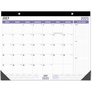 Large Desk Calendar 2025-2026, Runs from July 2025 to December 2026, 22" x 17" Desk Calendars with to-do List, 18 Months Calendar 2025, Extra Large Desk Calendar for Home or Office (17" x 22", Purple)