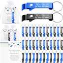 Jingmore 50 Sets Graduation Party Favors Bulk Class of 2025 Graduation Gifts Grad Cap Bottle Opener Keychain with Thank You Cards Class of 2025 Reunion Souvenirs Favors for Guests (Blue,Black)