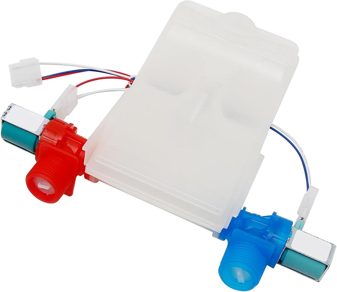 VIKKSAER W10869800 Washing Machine Inlet Valve, Replacement for Some Whirlpool, Amana, Maytag, Inglis, Kenmore, Crosley General Electric Washers, Replaces W11038689 WTW4950HW2