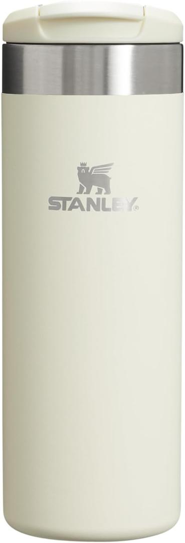 Stanley AeroLight Transit Bottle 16 oz | Locking Drink Through Lid | Leak Resistant Water Bottle or Coffee Travel Mug | Lightweight Insulated Stainless Steel | BPA-Free | Cream