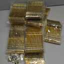 N9R 300pcs Gold Plastic Silverware Dinnerware Flatware- Heavyweight Plastic Cutlery Set, 100 Forks, 100 Spoons, 100 Knives, Gold Utensils for Party, Thanksgiving, Christmas