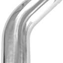 Ucreative 45 Degree Aluminum Alloy Tube Intercooler Pipe Air Intake Tube Silver Tone for Car OD: 3.0 Inch (76mm)