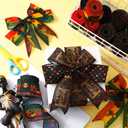 12 Rolls Black History Month Ribbons 2 Inch x 60 Yards Wired Edge Fabric Ribbons Craft Assortment Black History Month Themed Pattern Wrapping Crafts for DIY Gift Hair Sewing Wreath 12 Styles