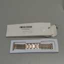 Metal Band Compatible with Apple Watch Bands for Women 40mm 41mm 42mm 38mm 44mm 45mm 46mm 49mm, Dressy Stainless Steel Link Bracelet, Designer Strap for iWatch Series 11/SE/10/9/8/7/6/5/4/3/2/1/Ultra (Starlight)