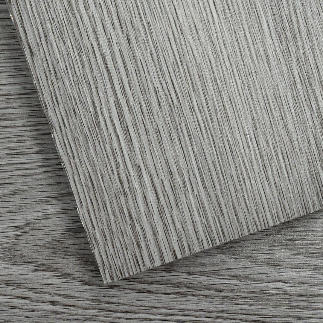 Peel and Stick Vinyl Flooring Pack of 36, 54 Sq.Ft, Waterproof Vinyl Flooring Peel and Stick for Office, Living Room, Bathroom, Kitchen - Unique Design Easy to Install Floor, Dark Gray