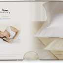Bucky 100% Buckwheat Filled Pillow Collection, Standard, 23x16", Natural Twill, 1 Count
