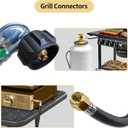 For Weber Grill Regulator and Hose Kit Replacement,Compatible with Weber Spirit II (2017-2019), Genesis II 210-400 Series, Silver/Gold/Platinum Models,Propane Gas Regulator with Hose for Weber Grills