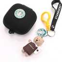 Case for Powerbeats Pro Wireless Earbuds with Doll Lanyard Carabiner, Silicone Cute Cover Protective Shockproof with Multiple Cartoon Styles of Design for Beats Powerbeats Pro