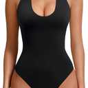 Avidlove Women's Sexy Halter Bodysuit Going Out Backless Tank Top Sleeveless Thong Body Suits Summer Outfits Medium