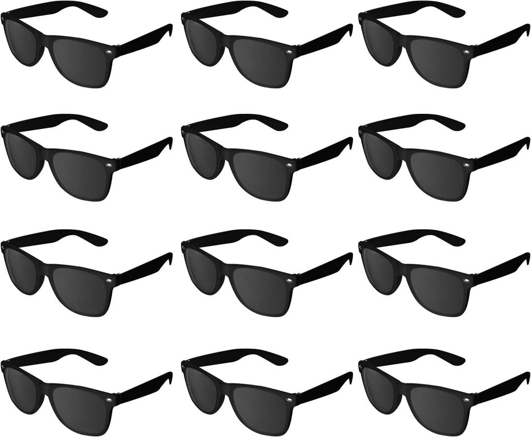 Super Z Outlet Plastic Vintage Retro Style Sunglasses Classic Shades Eyewear (24, Black)