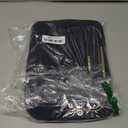 BAGSMART Toiletry Bag Hanging Travel Makeup Organizer with TSA Approved Transparent Cosmetic Bag Makeup Bag for Full Sized Toiletries, Medium-Black