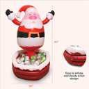 Santa Inflatable Cooler -Christmas in July Decorations Holiday Party Supplies Inflatable Cooler - Keeps Up to 72 Drinks Cold - 24" x 28" in - Yard Decoration (Santa)