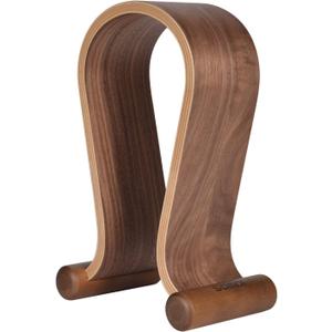SAMDI Wood Headphone Stand, Headphone Holder Wood Headset Stand Compatible for Sony, Bose, Shure, Jabra, JBL, AKG Gaming Headphones Display et. (Walnut)