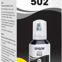 EPSON 502 EcoTank Ink Ultra-high Capacity Bottle Black Works with ET-2750, ET-2760, ET-2850, ET-3750, ET-3760, ET-3850, ET-4850, and other select EcoTank models