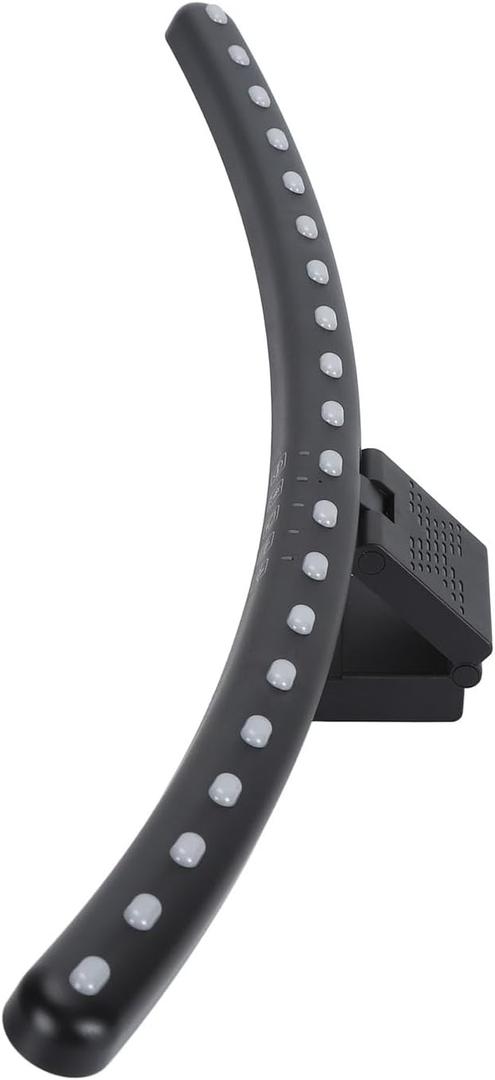 RGB Monitor Lamp Bar, Light Source RGB Monitor Light Bar for Office, Monitor Lamp Bar with RGB Backlight and Music Sync, Eye Caring Curved Computer Monitor Light Bar
