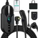 AIMILER Level 2 Tesla Charger(Wireless WiFi APP), 240V, 32 Amp, NEMA 14-50 Plug, 25ft Cord - Portable/ Home NACS Connector Electric Car(EV) Charger for Tesla - Compatible with Tesla Model X/ Y/ 3/ S
