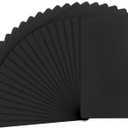 20-Pack Anodized Aluminium Laser Engraved Mount Metal Plate 3x2x0.02 Inch Engraver Blank Anodized Aluminum Sheets for DIY Laser Printing/Home/Office[Black]