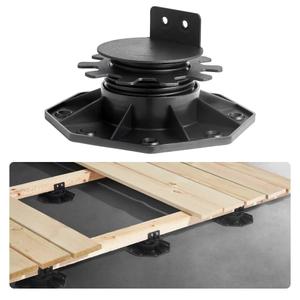 Adjustable Pedestal Supports, Height Adjustable from 30 to 60 mm, 24 Pieces, Terrace Supports, Load Capacity 907.18 kg, Slab Supports, Plastic Base Pavers, Adjustable Feet, Beam Supports for Wood, Concrete, Metal