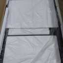 Full Length Mirror with Lights, 95" x 40" LED Lighted Floor Standing Mirror, Tempered Glass, Square Black