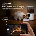 Automatic Cat Feeder with 2K Camera, 5G WiFi 6.5L Smart Pet Feeder for Cat & Small Dog, Automatic Dog Feeder with Night Vision, 2-Way Audio, Motion Detection, Feeding Schedule & App Control