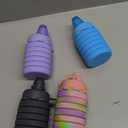 Collapsible Water Bottles 4 pack Travel Water Bottle Portable Hiking Water Bottle with Leak proof Twist Cap 500ML Reusable BPA Free Silicone Water Bottles. (Black+Purple+Blue+Pink)