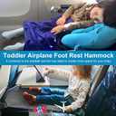 COZYBONDER Toddler Airplane Bed, Kids Airplane Seat Extender Travel Bed, Kids Airplane Travel Essentials, Air Must Have for Toddlers, Portable Plane Footrest for Flights