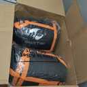 2 Pack Heated Sleeping Bag for Adults USB Electric Cold Weather Sleeping Bag with 4 Zone Carbon Fiber 3 Adjustable Heating Levels Waterproof for All Season Camping & Hiking (Blue)