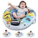 Lovvie & Joy 3-in-1 Baby Seat & Tummy Time & Play Activity Center Ring,Soft Infant Seats for Sitting Up Chair 0-12 Months Babies with Toys for Early Sensory Exploration and Motor Skill Development