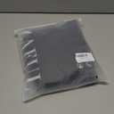 ZAFUL Womens Button Down Shirts 3/ 4 Long Sleeve Dressy Casual Tops Satin Silk Business Blouses Black, 2XL