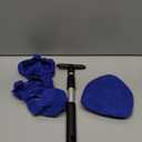 Windshield Cleaning Tool, Car Window Cleaner with Extendable Long Handle and 4 Washable Reusable Microfiber Pads, Auto Interior Exterior Glass Wiper Cleaning Kit Universal for Office And Home (Blue)