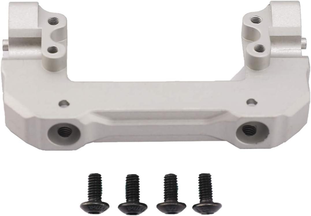 Aluminium Alloy Front Bumper Mount Servo Bracket for 1/10 Axial SCX10 III AXI03007 RC Crawler Car (Titanium)
