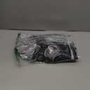 FUAMEY Dog Coat for Small Dogs,Waterproof Dog Winter Jacket with Harness Built in Puppy Cold Weather Coats Reflective Pet Vest with Zipper Warm Fleece Dogs Snowsuit Windproof Solid Black, S