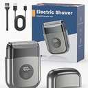 Electric Razor for Men, Foil Shavers Beard Trimmer for Men, Mini Face Shaver for Men, Portable Cordless Travel Body Hair Shaver for Facial, Neck