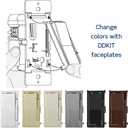 Leviton Decora Digital Dimmer Switch for Dimmable LED, Halogen and Incandescent Bulbs, DDL06-1LZ, White