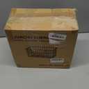 Wire Storage Basket 2 Packs, Wall Mounted Kitchen Bathroom, Hanging Cabinet Door Storage Basket, no Drilling, Supporting 2 Types of Hooks, Strong Bearing, Suitable for Home, Black