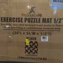 ProsourceFit Puzzle Exercise Mat  in, EVA Interlocking Foam Floor Tiles for Home Gym, Mat for Home Workout Equipment (Black)