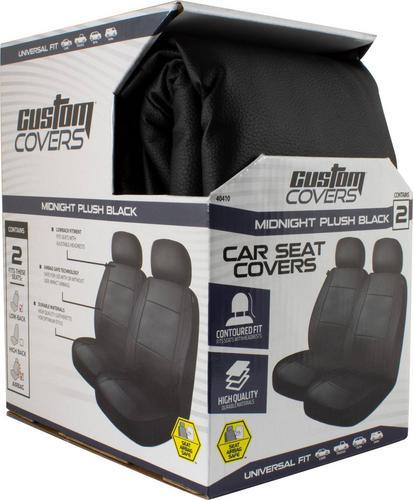 Custom Accessories Black Bucket Low Back Seat Cover