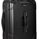 Traveler's Choice Maxporter II Hardside Polycarbonate Suitcase with Spinner Wheels, TSA Lock, Black, 22" Carry-On Luggage