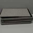 Zerbuger Wider Dog Ramp for High Bed with Storage 18" H, Foldable Dog Stairs for Small Medium Large Older Senior Animal, Sturdy Dog Step for Climbing Bed or Couch, Arthritis-Friendly (Gray, No Condo)