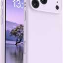 OTOFLY Magnetic for iPhone 17 Pro Case, Compatible with Magsafe,Classic Liquid Silicone Mobile Phone Case, Integrated Camera Control Button,Anti-Scratch Microfiber Lining, Cloud Mauve