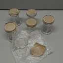 Sieral 6 Pieces Coplin Staining Jar 5 Microscope Slides Capacity Staining Tank 60 ml Glass Jars with Lids for Lab Research Glassware Supplies