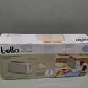 bella 2 Slice Slim Toaster, Fits-anywhere Kitchenware, 6 Setting Shade Control with Reheat & Cancel Buttons, Fits sourdough, 10 Long Slot, Anti Jam & Auto Shutoff, 900 Watt, Oatmilk