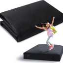 5' x 5' or 3' x 4' Cover Replacement for Crash Pad, Sensory Crash Pads Cover for Kids and Adult, Durable and Safe, Machine-Washable, Pads Sheet Only (Dark Gray)